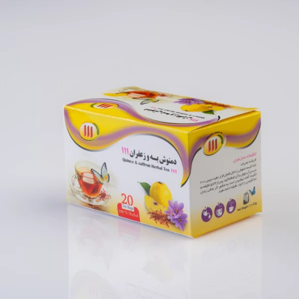 دمنوش به و زعفران