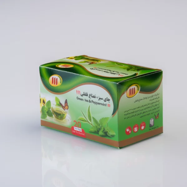 دمنوش چای سبزونعناع فلفلی