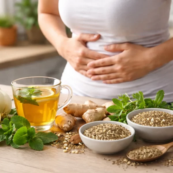 از بین بردن نفخ شکم